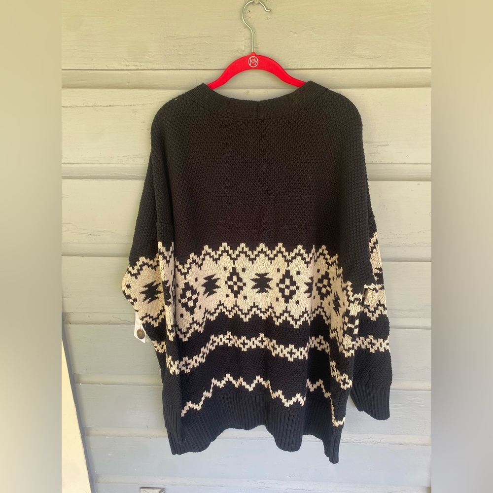 Lucky Brand Jacquard Cotton Cardigan BNWT XXL - Picture 6 of 7